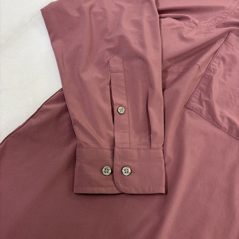 Duluth Trading Flexcellence Button Shirt Womens 3X Bust Proof 89809 Long Sleeve - Picture 2 of 10